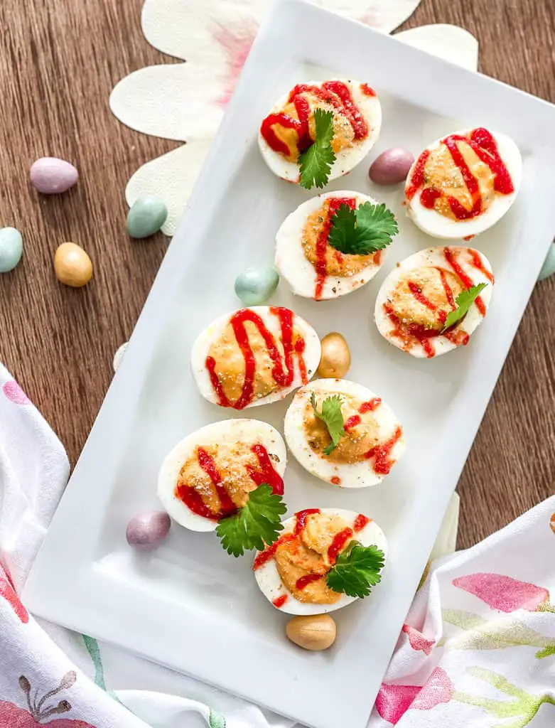 Spicy Deviled Eggs with Bacon and Jalapeno - Chili Pepper Madness