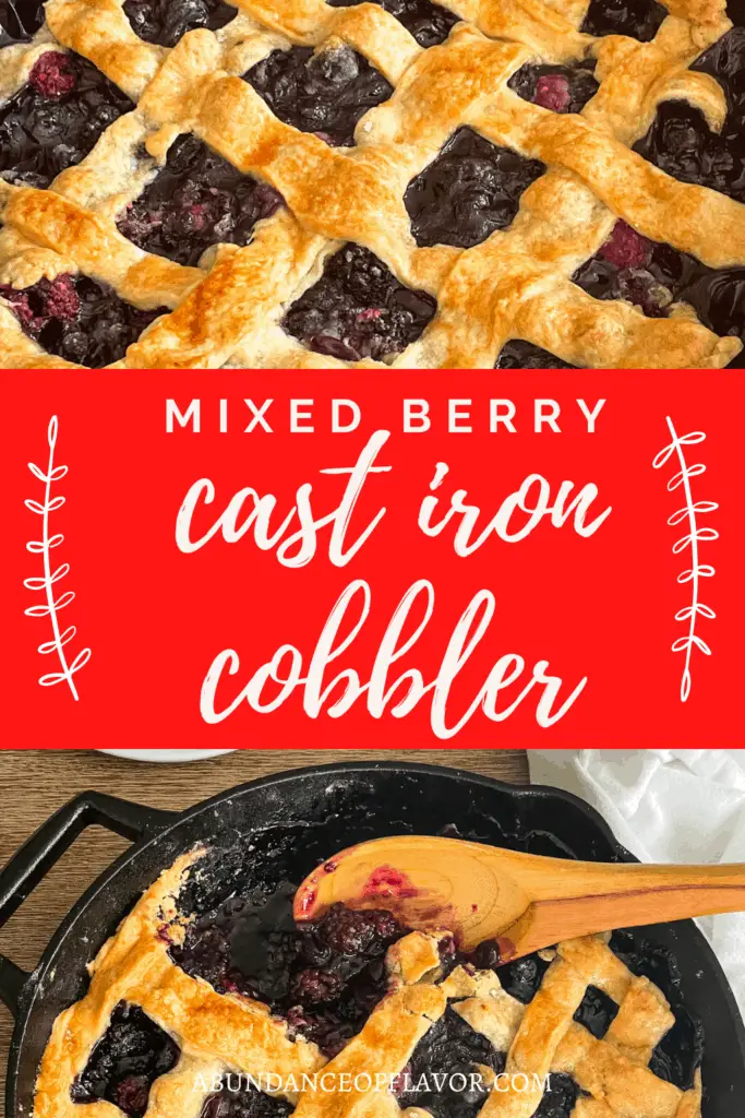 mixed berry cobbler pin