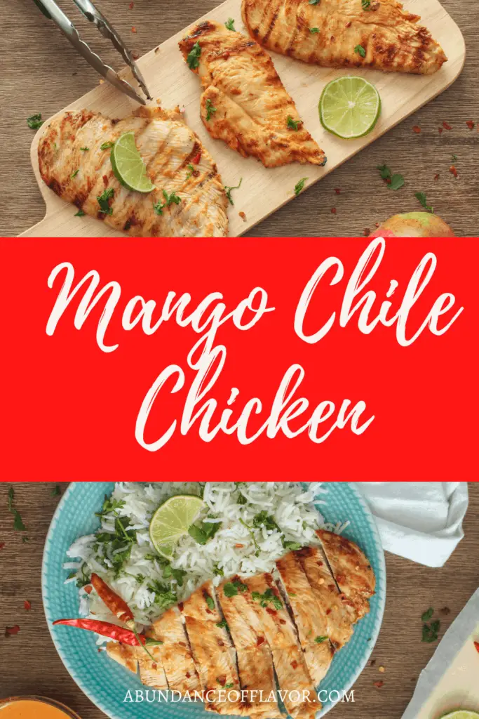 mango chicken pin