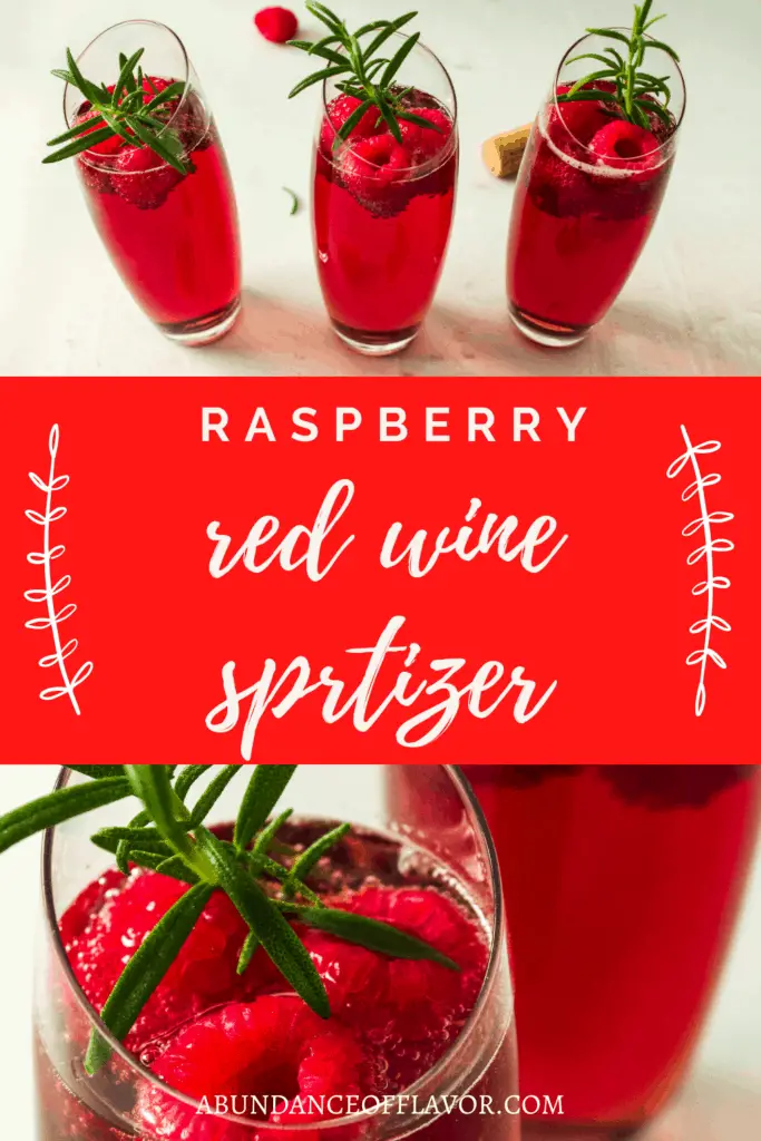 red wine spritzer