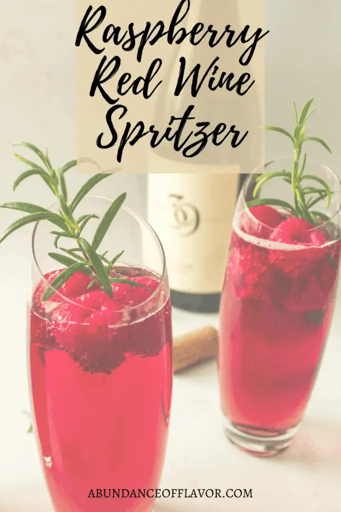 red wine spritzer