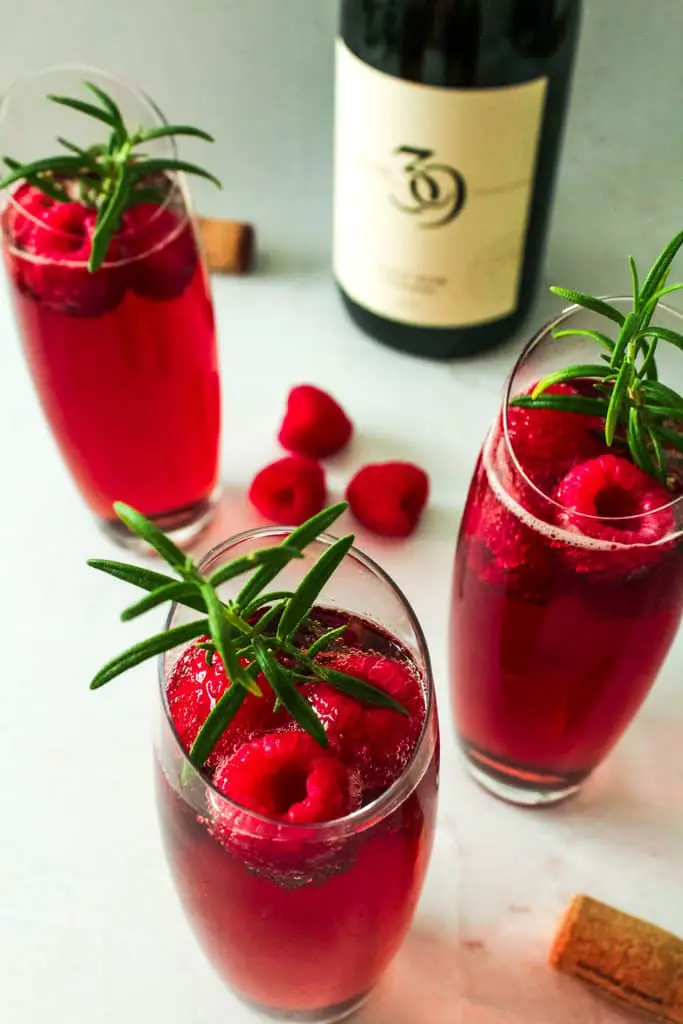 Raspberry Red Wine Spritzer