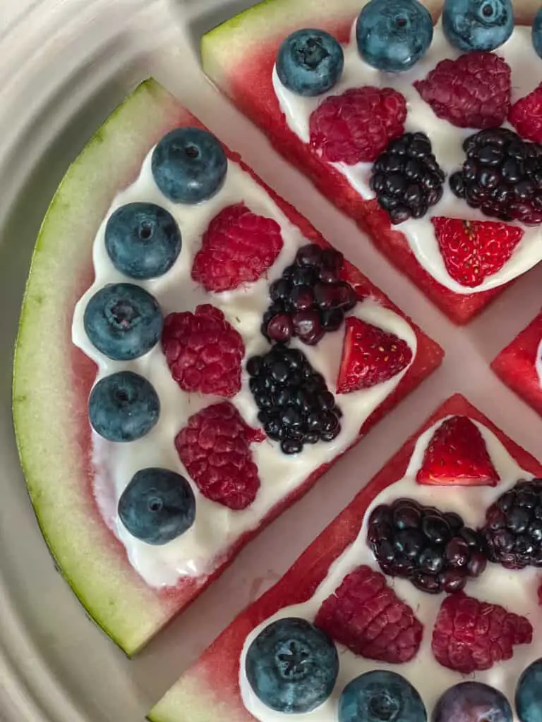 Watermelon pizza 