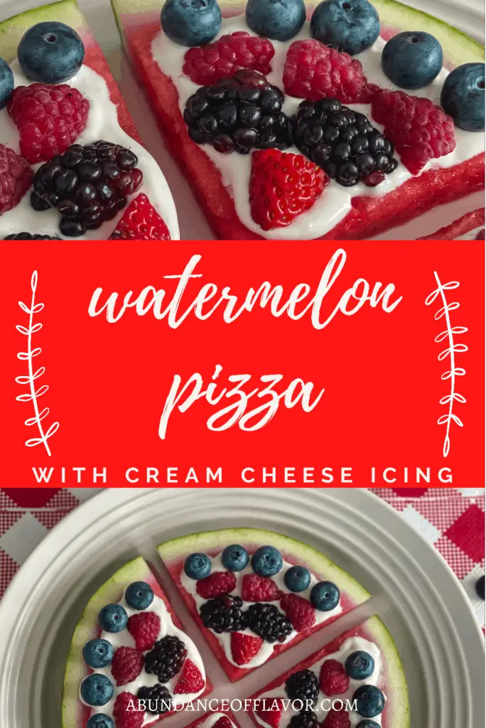 Watermelon pizza pin