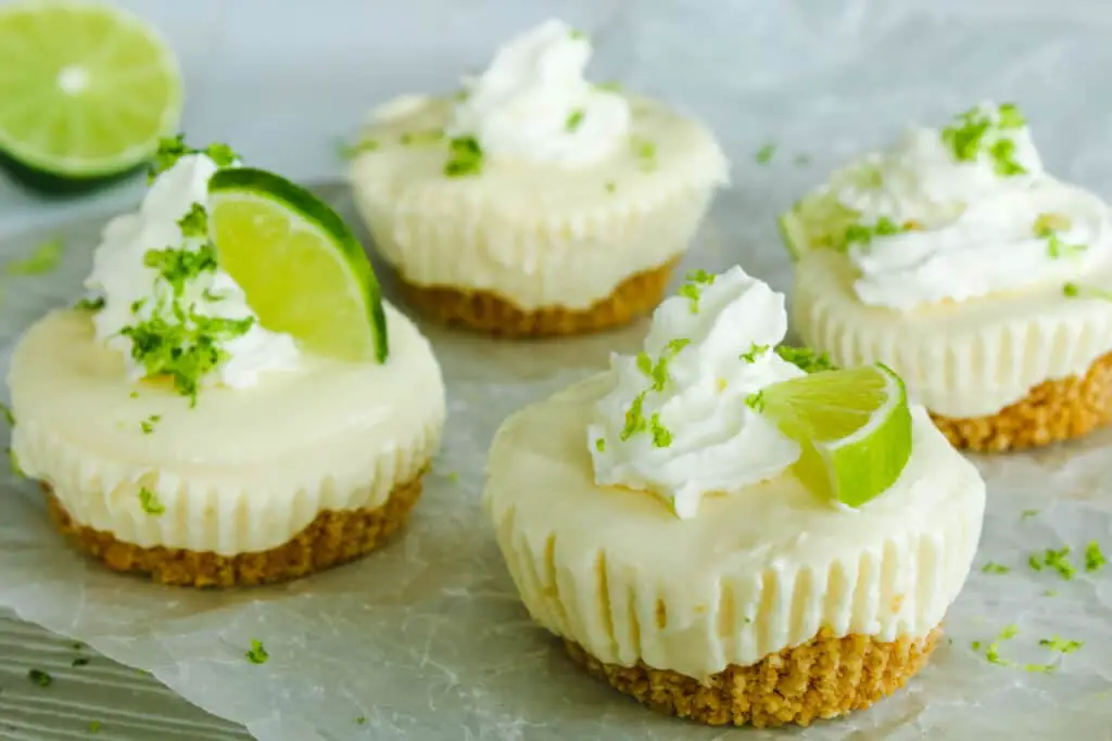 mini key lime cheesecakes