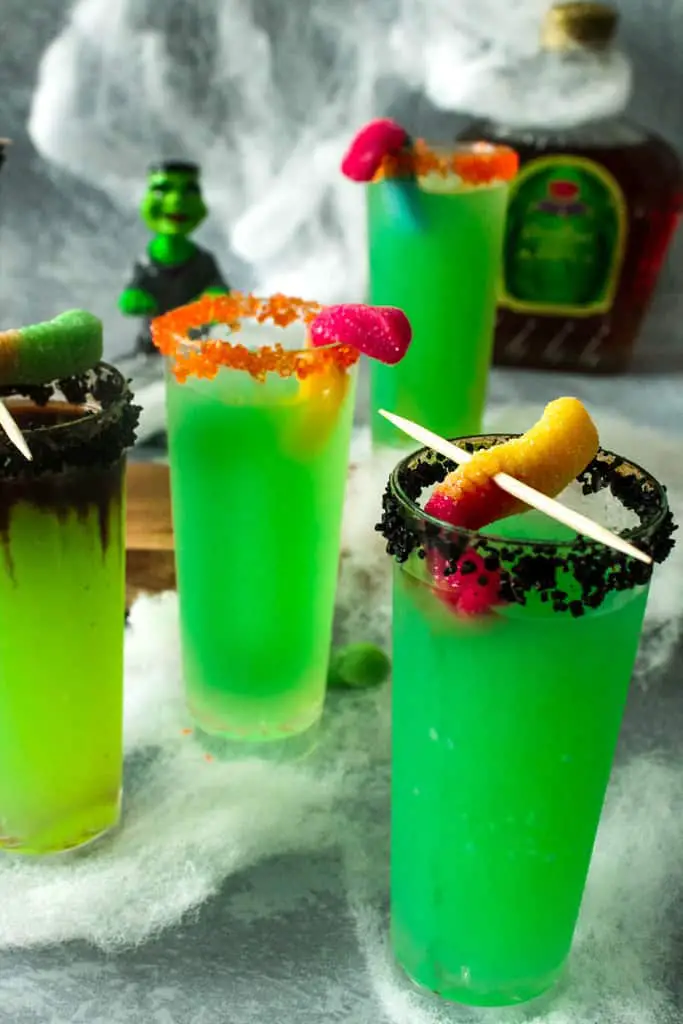 Whiskey Sour Apple Halloween Shooters - Abundance of Flavor