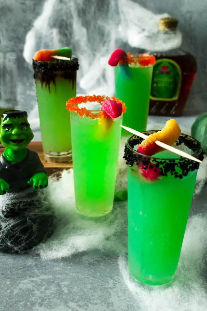 Whiskey Sour Apple Halloween Shooters - Abundance of Flavor