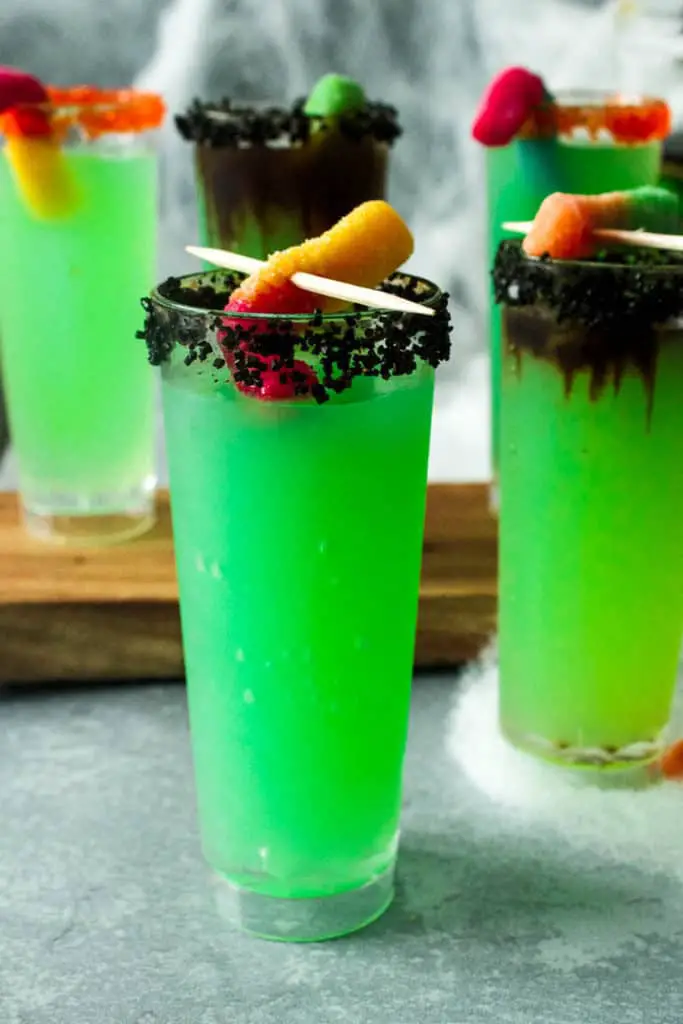 Whiskey Sour Apple Halloween Shooters - Abundance of Flavor