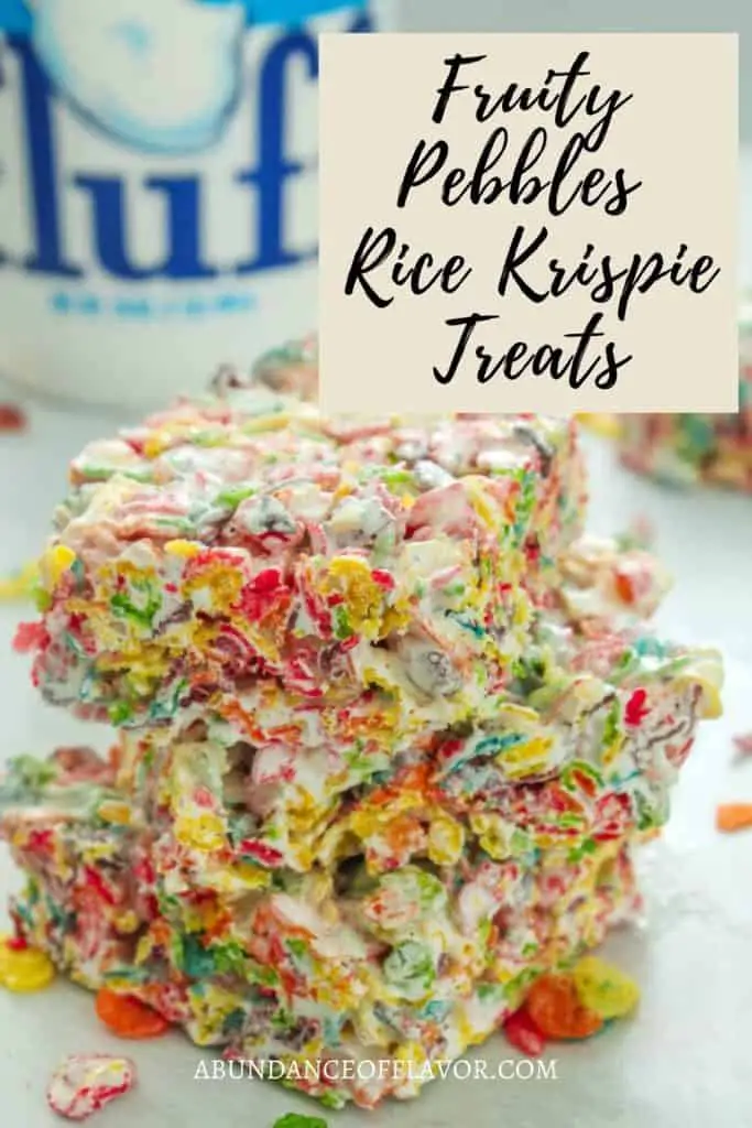 Fruity Pebbles Rice Krispie Treats - Abundance of Flavor