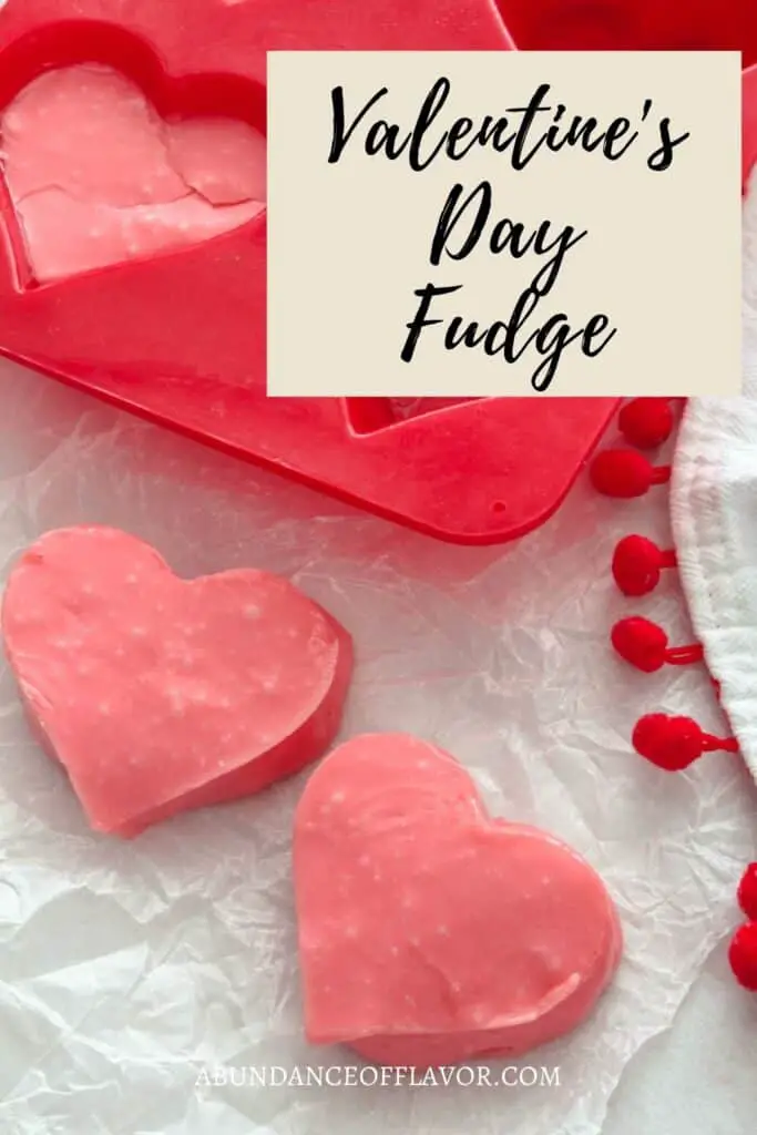 valentines day fudge pin