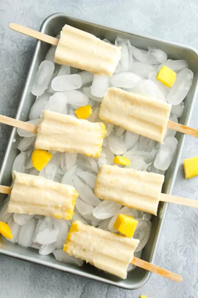 mango coconut ice cream bars