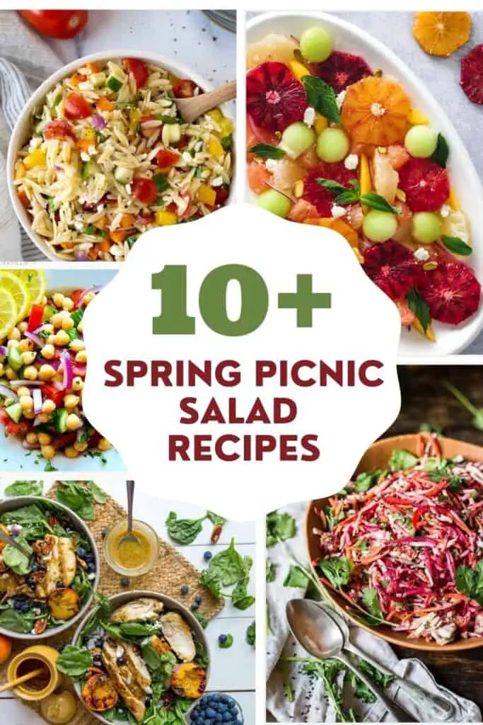 spring picnic salad recipes pin