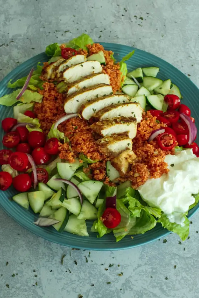 Moroccan Chicken Couscous Salad Bowls