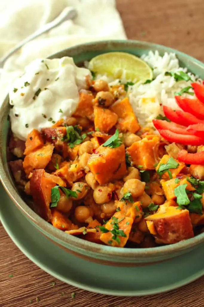 Sweet Potato Thai Curry Bowl - Abundance of Flavor