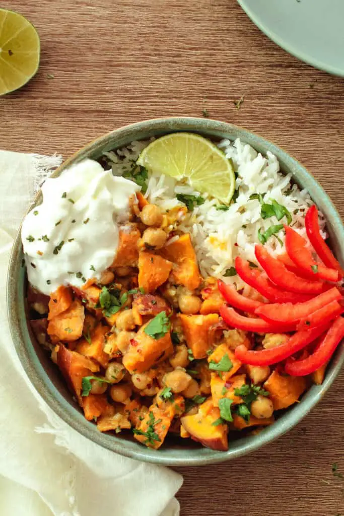 Sweet Potato Thai Curry Bowl - Abundance of Flavor