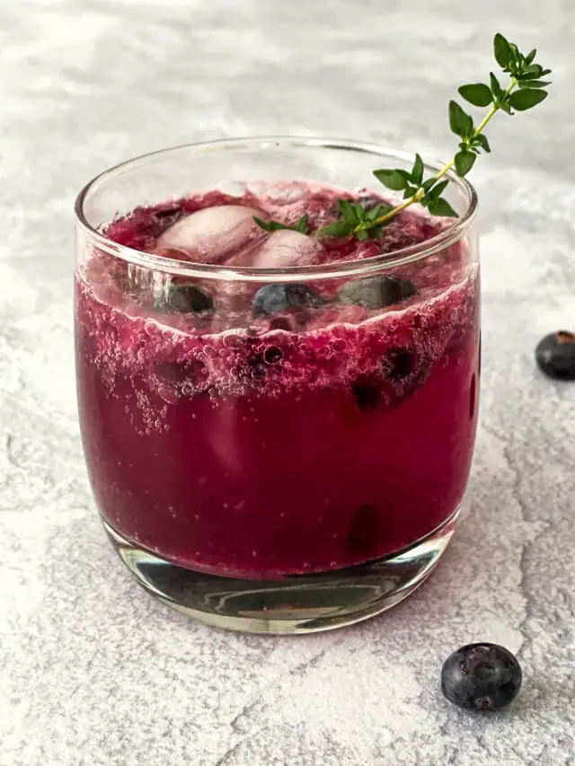 blueberry ginger ale