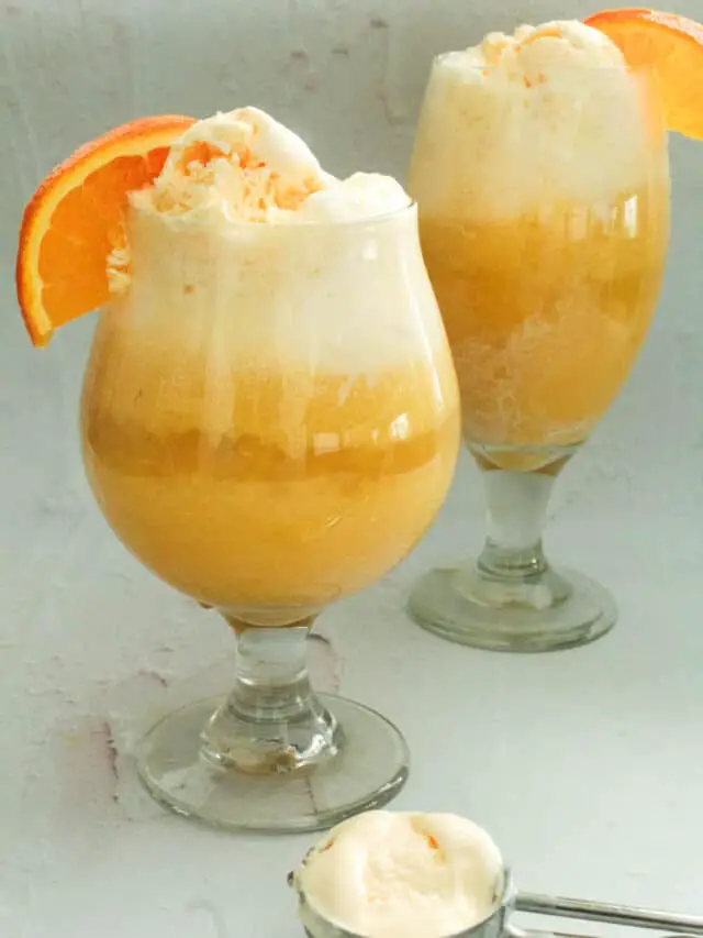 Orange Creamsicle Floats